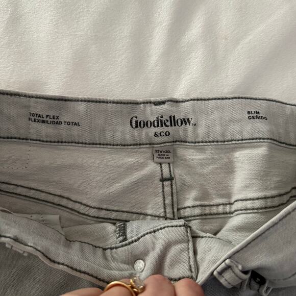 Men’s Goodfellow Slim Cenido Light Gray 33x30 - Picture 5 of 5